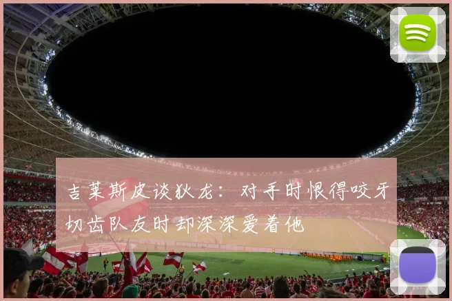 吉莱斯皮谈狄龙：对手时恨得咬牙切齿队友时却深深爱着他